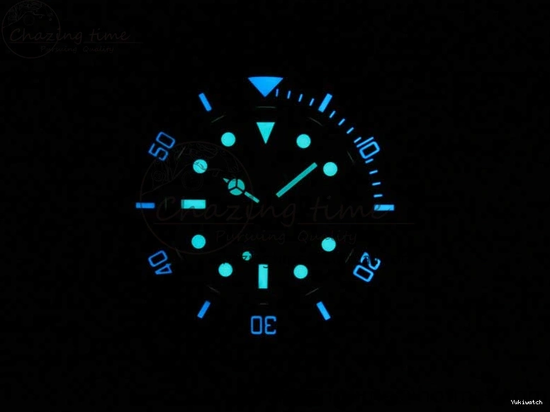 Edition SA3135 Black Black Green Strap Rubber Submariner Best 5GF Ceramic Dial on 40mm 0425